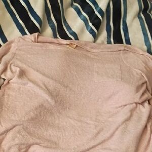 Faded Glory Pink Long Sleeve Pocket Top
